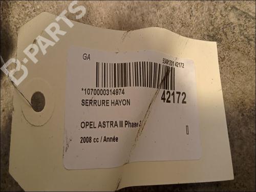 Bagklap lås OPEL ASTRA H (A04) 1.7 CDTI (L48) | BP9617826C101 