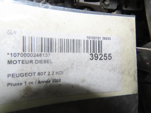 Used Engine PEUGEOT 607 (9D, 9U) 2.2 HDi (133 hp) 9609864
