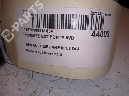 Front right exterior door handle RENAULT MEGANE III Hatchback (BZ0/1_, B3_) 1.5 dCi (BZ0C) | BP11102291C129 