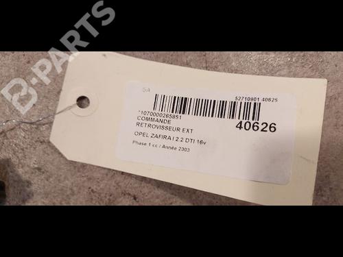 Mirror switch OPEL ZAFIRA A MPV (T98) 2.2 DTI 16V (F75) | BP9612233I25 