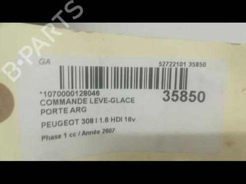 Used Left rear window switch PEUGEOT 308 I (4A_, 4C_) 1.6 HDi (109 hp) 9598873