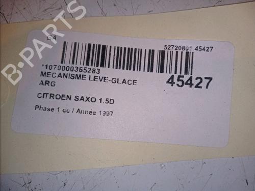 Used Rear left window mechanism CITROËN SAXO (S0, S1) 1.5 D (57 hp) 11103123
