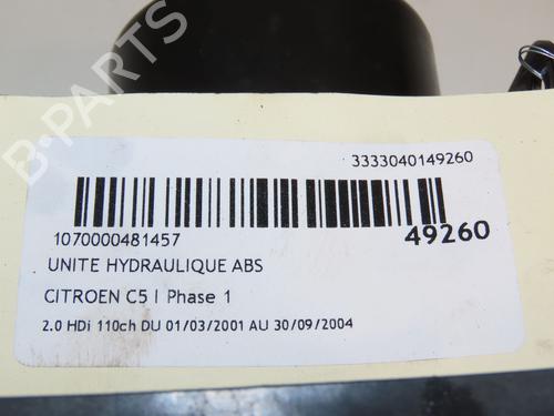 ABS pump CITROËN C5 I (DC_) 2.0 HDi (DCRHZB, DCRHZE) | BP17868196M43 