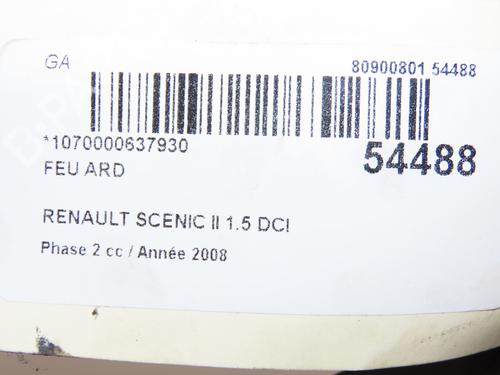 Højre baglygte RENAULT SCÉNIC II (JM0/1_) 1.5 dCi (JM1E, JM16) (106 hp) 28832735