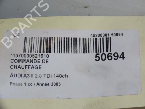 Climate control AUDI A3 Sportback (8PA) 2.0 TDI 16V | BP18204640I5 