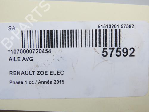 Forskærm venstre RENAULT ZOE (BFM_) ZOE | BP38548109C41 - Image 6