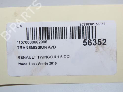Right front driveshaft RENAULT TWINGO II (CN0_) 1.5 dCi (CN0E) | BP33059345M39  - Image 5