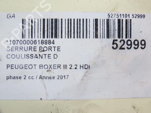 Rear right lock PEUGEOT BOXER Van 2.0 BlueHDi 130 | BP28832047C99 