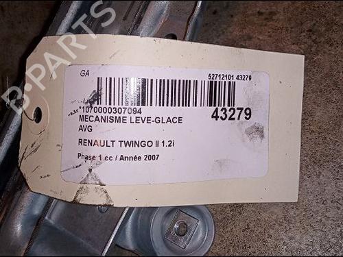 Used Front left window mechanism RENAULT TWINGO II (CN0_) 1.2 (CN0D) (58 hp) 23175572