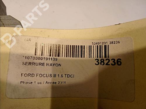 Tailgate lock FORD FOCUS III 1.6 TDCi | BP11343228C101 