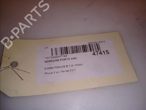 Rear right lock FORD FOCUS III 1.0 EcoBoost | BP15395419C99 