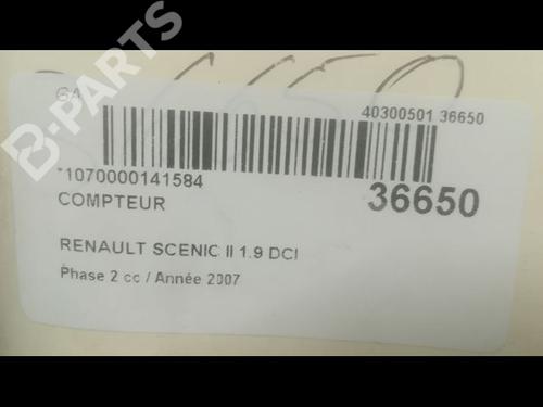Instrument cluster RENAULT GRAND SCÉNIC II (JM0/1_) 1.9 dCi (JM14) | BP9600009C47 