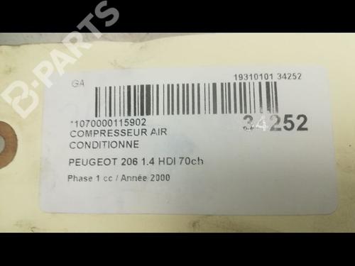 AC compressor PEUGEOT 206 Hatchback (2A/C) 2.0 HDI 90 | BP9598096M34 