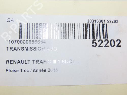 Used Right front driveshaft RENAULT TRAFIC III Van (FG_) 1.6 dCi 125 (FGMH) (125 hp) 28829531
