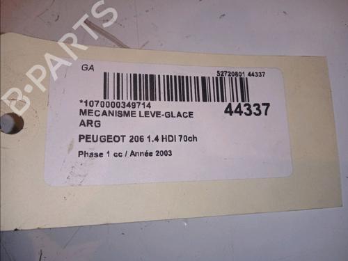 Rear left window mechanism PEUGEOT 206 Hatchback (2A/C) 1.4 HDi eco 70 | BP11103114C24
