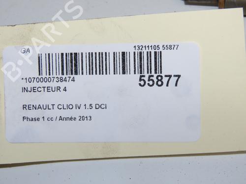 Used Injector Injector RENAULT CLIO IV (BH_) 1.5 dCi 90 (90 hp) 33727993 33727993