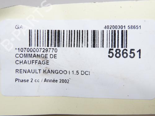 Climate control RENAULT KANGOO (KC0/1_) 1.5 dCi (KC07) | BP36345261I5  - Image 5