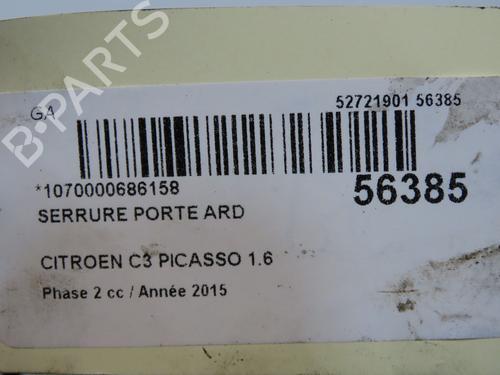 Rear right lock CITROËN C3 Picasso (SH_) 1.6 HDI 90 | BP31242573C99