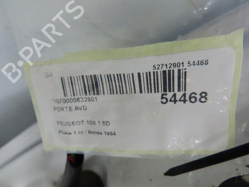 Used Right front door PEUGEOT 106 II (1A_, 1C_) 1.5 D (57 hp) 28831275