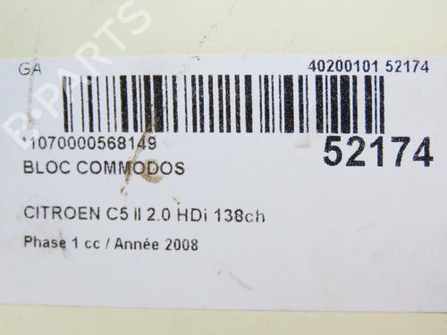 Steering column stalk CITROËN C5 III (RD_) 2.0 HDi (RDRHD8, RDRHDJ, RDRHR8, RDRHRJ) | BP28830256I23 - Image 5