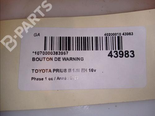 Warning switch TOYOTA PRIUS Liftback (_W2_) 1.5 Hybrid (NHW20_, NHW20R) | BP11100760I22 