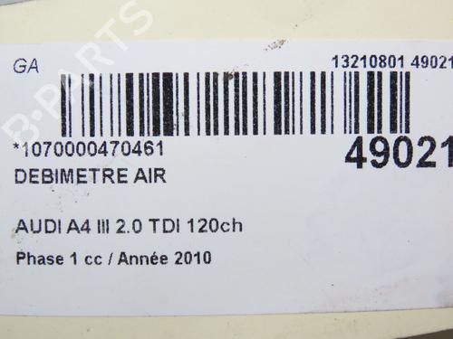 Used Mass air flow sensor AUDI A4 B8 (8K2) 2.0 TDI (120 hp) 31120012