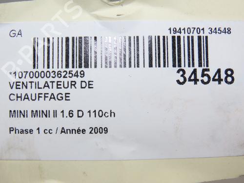 Heater blower motor MINI MINI (R56) Cooper D | BP35936493M62 - Image 5