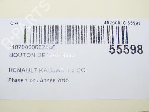 Warning switch RENAULT KADJAR (HA_, HL_) 1.6 dCi 130 (HLA4) | BP32740683I22  - Image 5