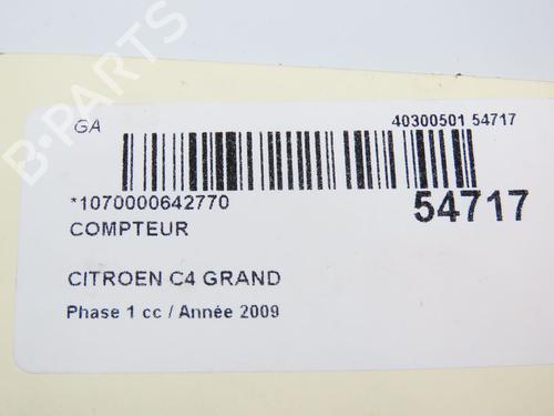 Instrument cluster CITROËN C4 Picasso I MPV (UD_) 2.0 HDi 138 | BP29150969C47