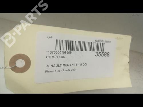 Instrument cluster RENAULT MEGANE II (BM0/1_, CM0/1_) 1.5 dCi (BM0F, BM0T, BM2B, CM0F, CM0T) | BP9599280C47 