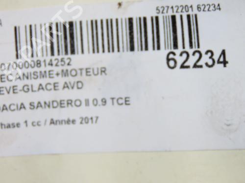 Front right window mechanism DACIA SANDERO II TCe 90 (B8M1, B8MA, B8AC) | BP40518056C23 - Image 4