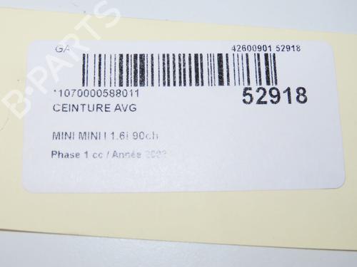 Front left seatbelt MINI MINI (R50, R53) One | BP32129659I26 - Image 7