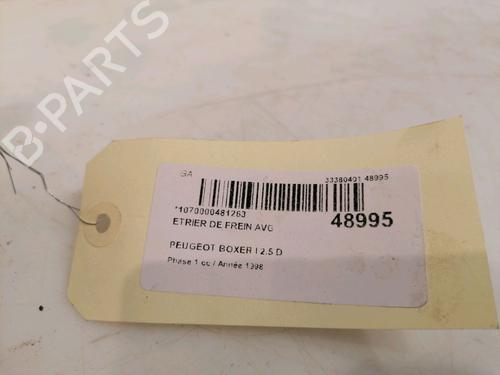 Used Left front brake caliper Left front brake caliper PEUGEOT BOXER Platform/Chassis (ZCT_) 2.5 D (86 hp) 15722843 15722843