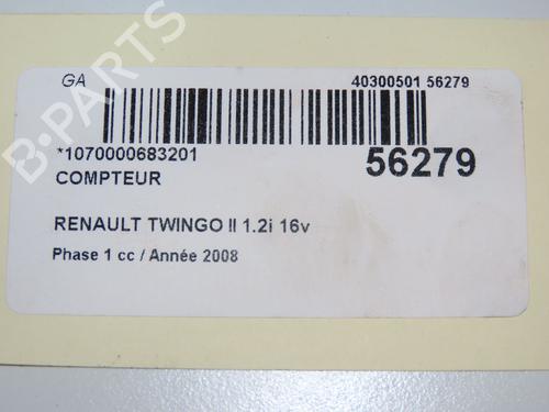 Instrument cluster RENAULT TWINGO II (CN0_) 1.2 16V (CN0K, CN0V, CN0A) | BP32129648C47 - Image 5