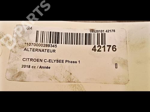 Alternator CITROËN C-ELYSEE (DD_) 1.2 VTi 82 | BP9615368M7 