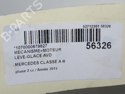 Front right window mechanism MERCEDES-BENZ A-CLASS (W176) A 160 CDI / d (176.011) | BP31242541C23