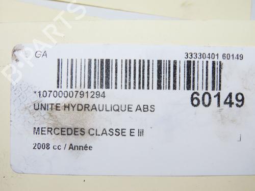 Used ABS pump ABS pump MERCEDES-BENZ E-CLASS (W211) E 200 CDI (211.007) (136 hp) 40437861 40437861