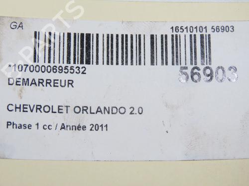 Used Starter CHEVROLET ORLANDO (J309) 2.0 D (163 hp) 32511399