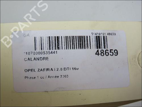 Grill OPEL ZAFIRA A MPV (T98) 2.0 DTI 16V (F75) (101 hp) 18148750