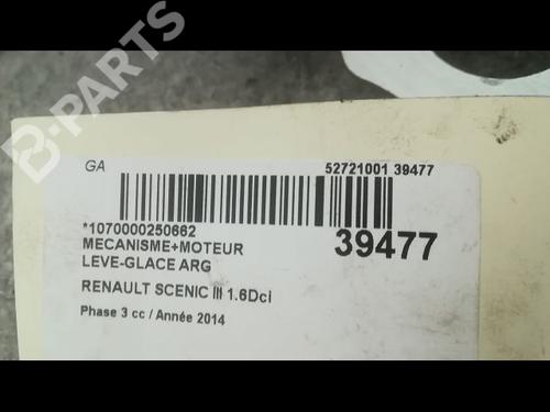 Rear left window mechanism RENAULT SCÉNIC III (JZ0/1_) 1.6 dCi (JZ00, JZ12) | BP9609795C24 