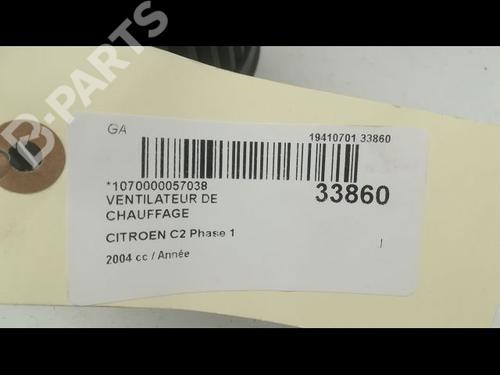 Heater blower motor CITROËN C2 (JM_) 1.4 | BP9610015M62 