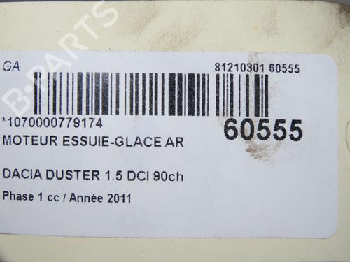 Rear wiper motor DACIA DUSTER (HS_) 1.5 dCi (HSAJ) | BP37275977M102 - Image 6