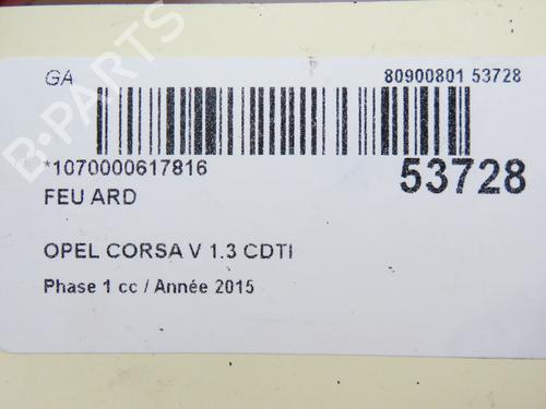 Højre baglygte OPEL CORSA E (X15) 1.3 CDTI (08, 68) | BP28832705C35 