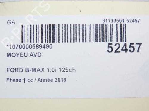 Used Left front steering knuckle FORD B-MAX (JK) 1.0 EcoBoost (125 hp) 22996864