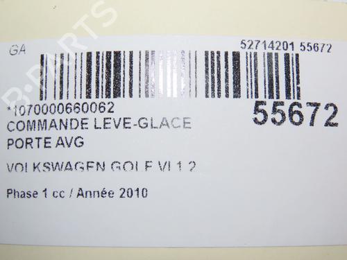 Used Left front window switch VW GOLF VI (5K1) 1.4 TSI (160 hp) 30092482