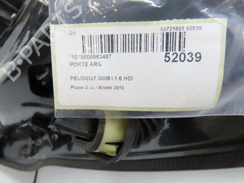 Porte arrière gauche PEUGEOT 3008 I MPV (0U_) 1.6 BlueHDi 120 (120 hp) 28831900