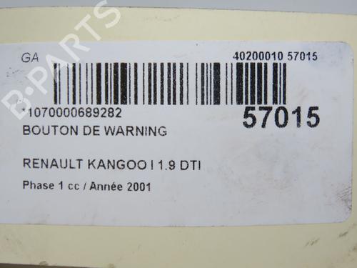 Warning switch RENAULT KANGOO (KC0/1_) 1.9 dTi (KC0U) | BP31162639I22
