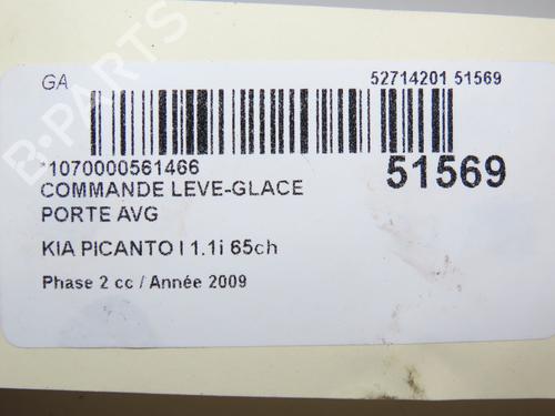 Left front window switch KIA PICANTO I (SA) 1.1 | BP23064685I27  - Image 5
