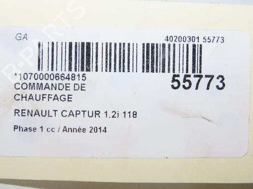 Used Climate control RENAULT CAPTUR I (J5_, H5_) 1.2 TCe 120 (120 hp) 31120478