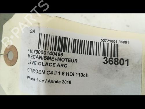 Used Rear left window mechanism Rear left window mechanism CITROËN C4 II (NC_) 1.6 HDi 110 (112 hp) 9599855 9599855